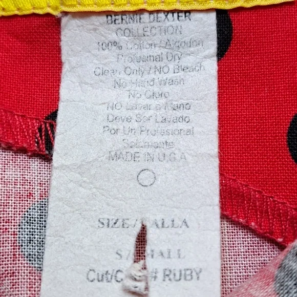 Bernie Dexter Black and Red Polka Dot Wiggle Dress Size S - Picture 13 of 16